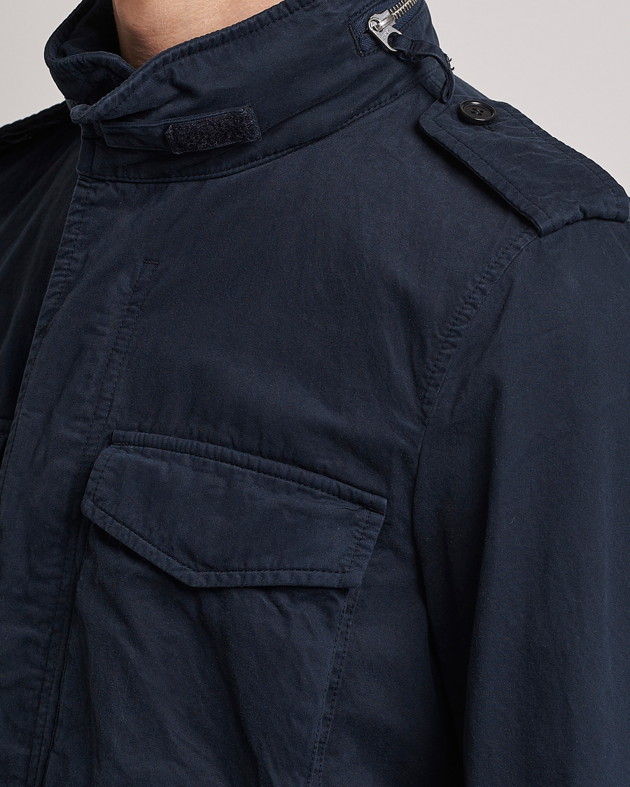 Homme | Manteaux Et Vestes | Aspesi | Cotton Field Jacket Navy