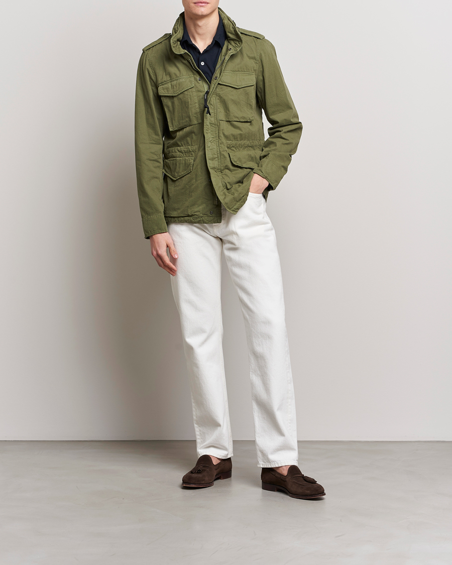 Homme | Manteaux Et Vestes | Aspesi | Cotton Field Jacket Army Green