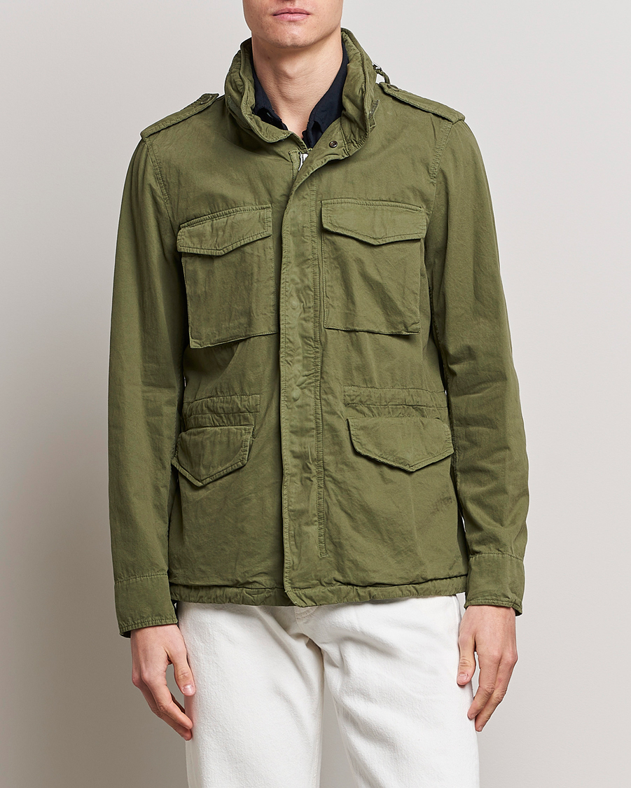 Homme | Manteaux Et Vestes | Aspesi | Cotton Field Jacket Army Green