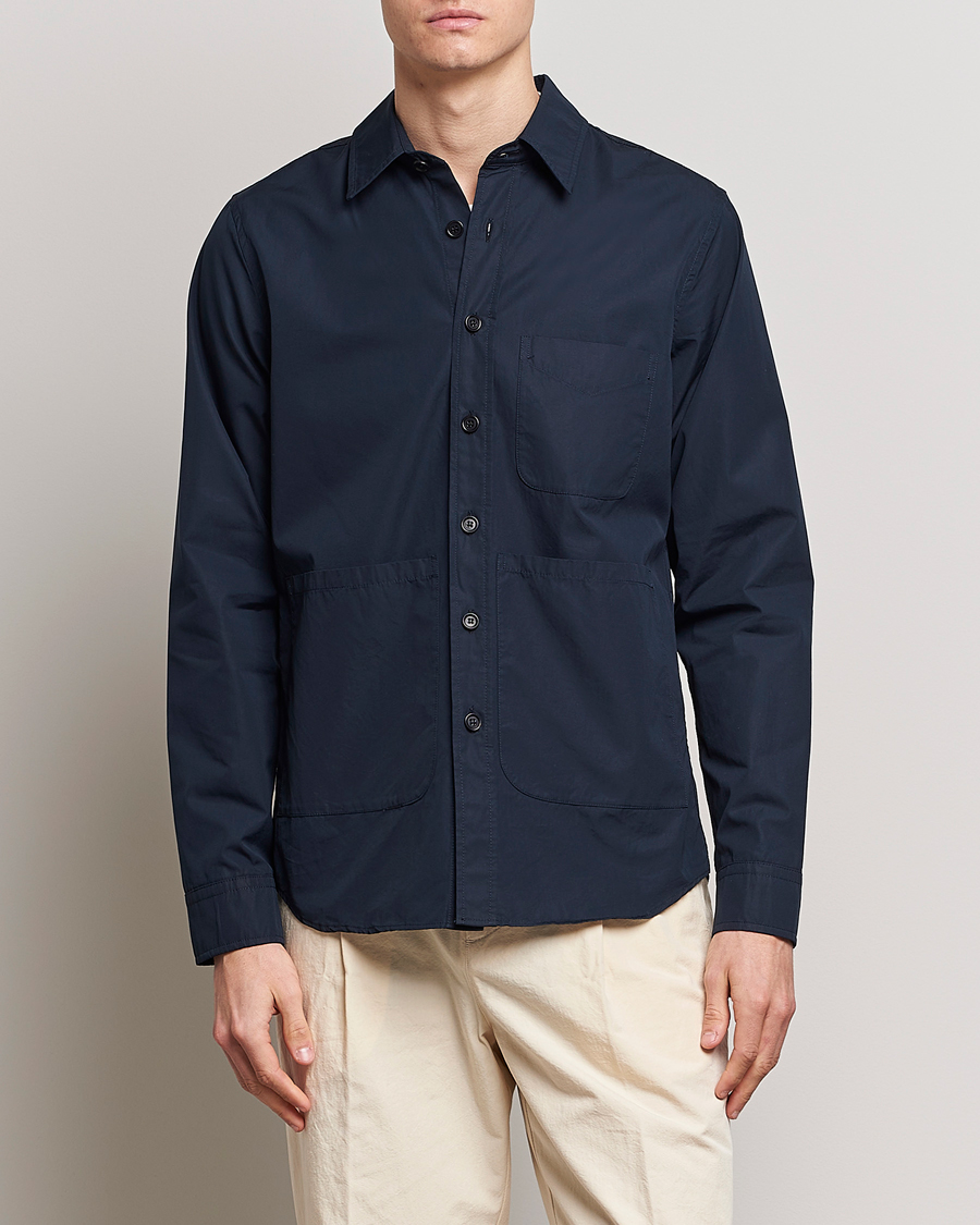 Homme | Manteaux Et Vestes | Aspesi | Utility Shirt Jacket Navy