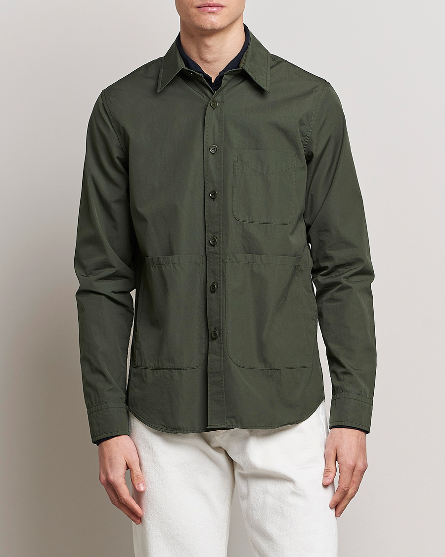 Homme | Manteaux Et Vestes | Aspesi | Utility Shirt Jacket Dark Green