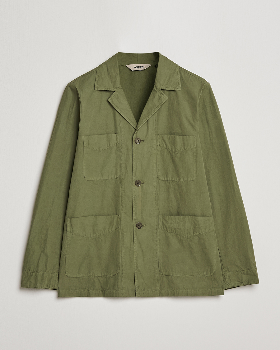 Homme | Manteaux Et Vestes | Aspesi | Fadango Shirt Jacket Army Green