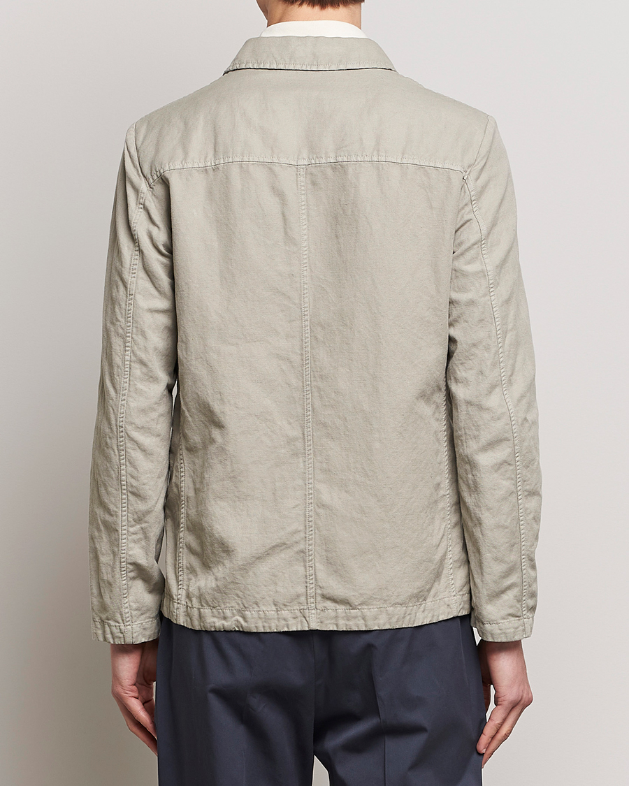 Homme | Manteaux Et Vestes | Aspesi | Tadao Cotton/Linen Shirt Jacket Khaki