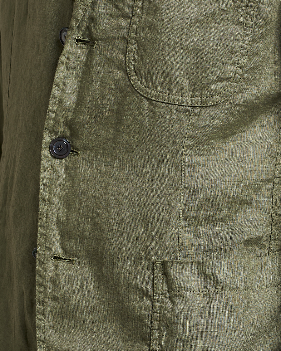 Homme | Blazers | Aspesi | Samuraki Linen Blazer Army Green