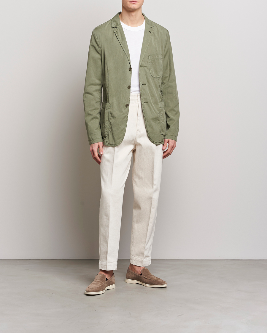 Homme | Blazers | Aspesi | Samuraki Washed Blazer Army Green