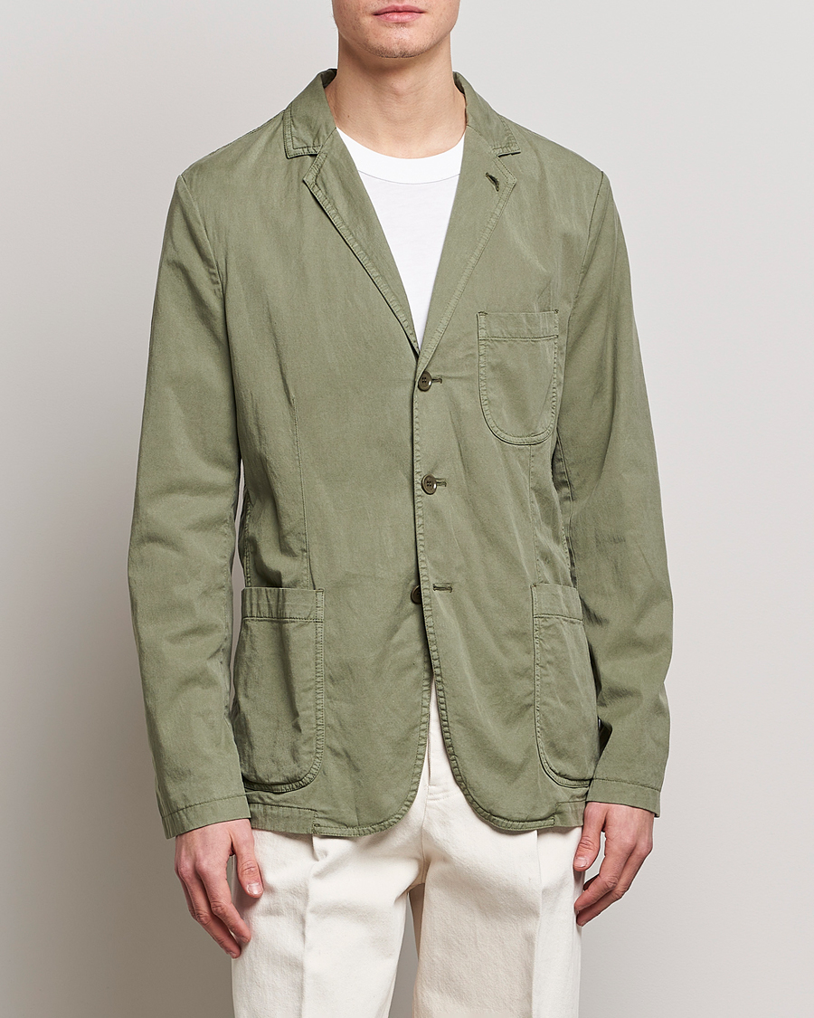Homme | Blazers | Aspesi | Samuraki Washed Blazer Army Green