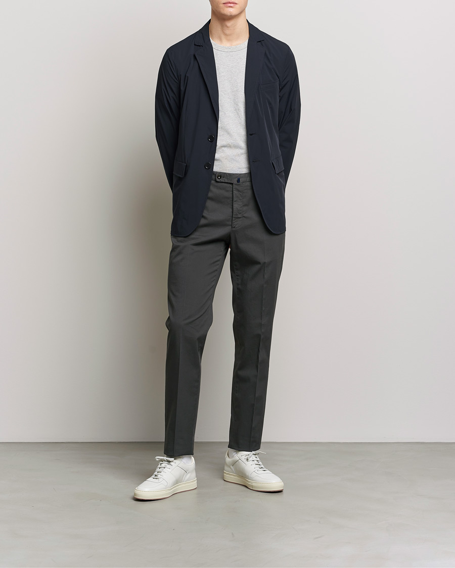 Homme | Blazers | Aspesi | Stretch Nylon Blazer Navy