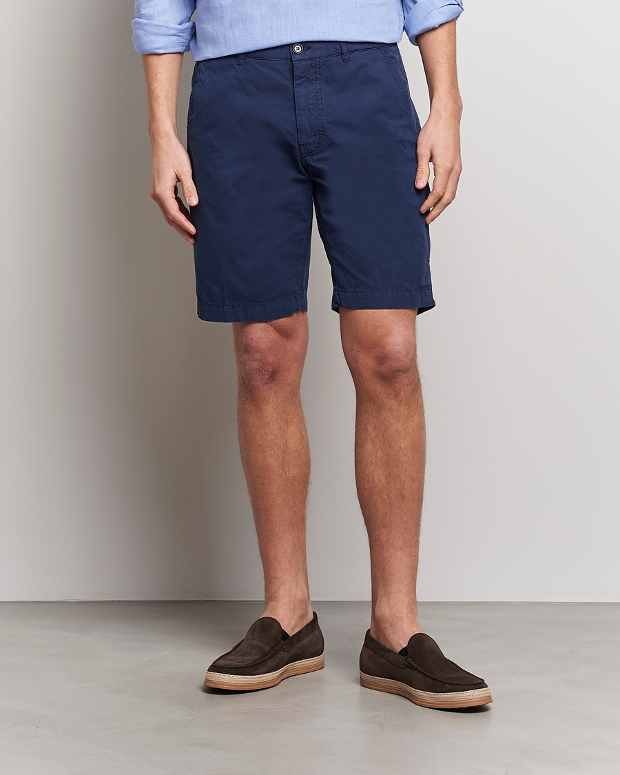 Homme | Shorts | Aspesi | Washed Cotton Cargo Shorts Dark Blue