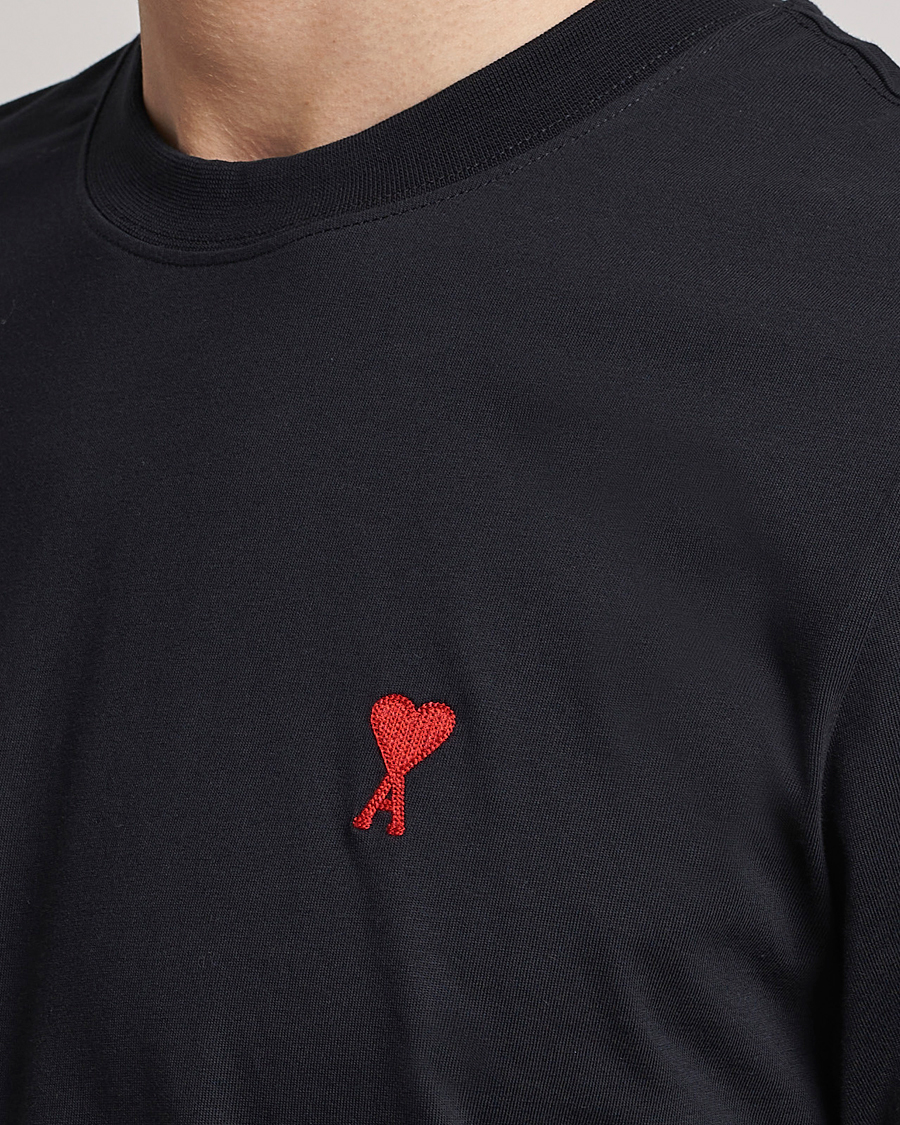 Homme | T-shirts | AMI | Heart Logo T-Shirt Black
