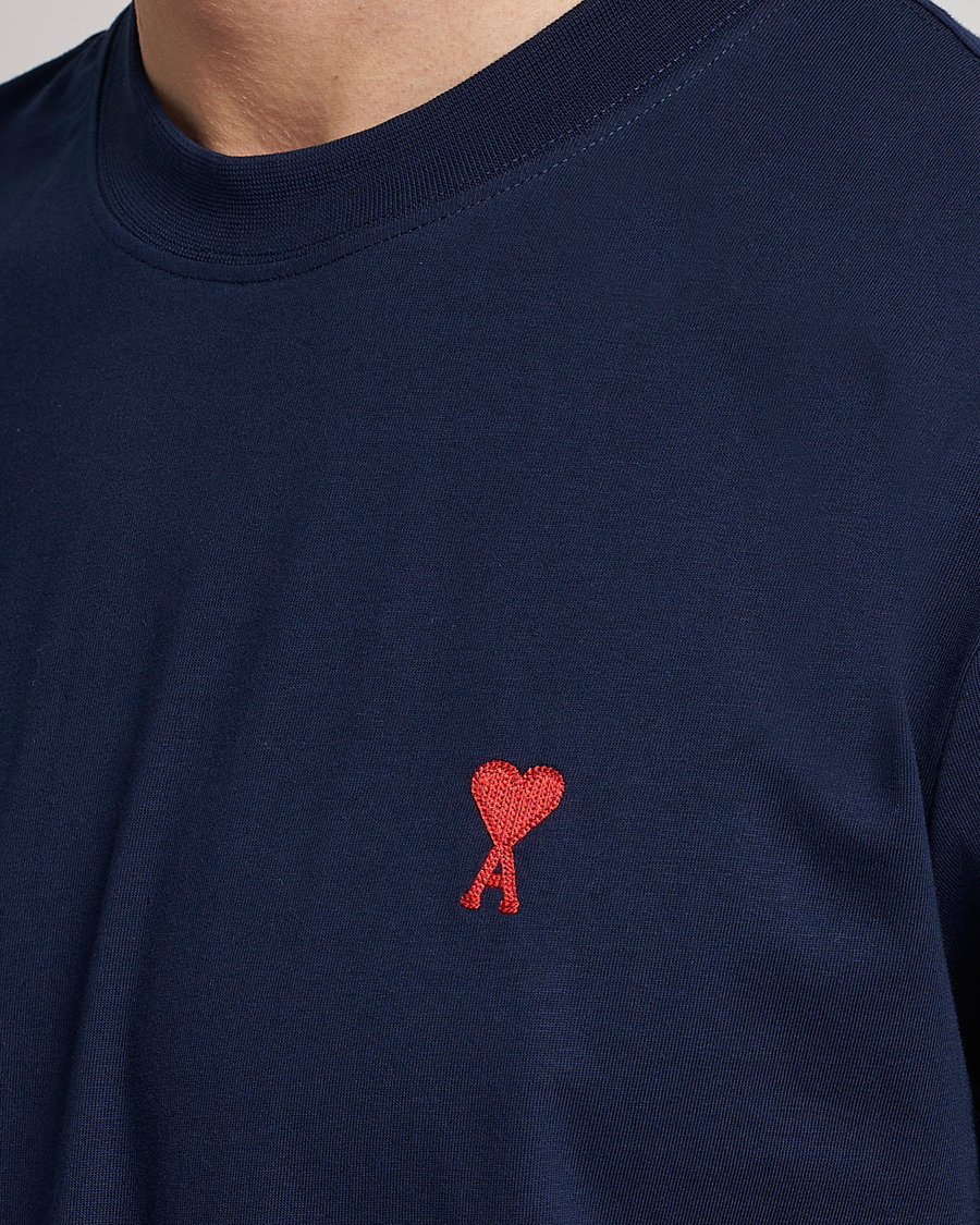 Homme | T-shirts | AMI | Heart Logo T-Shirt Navy