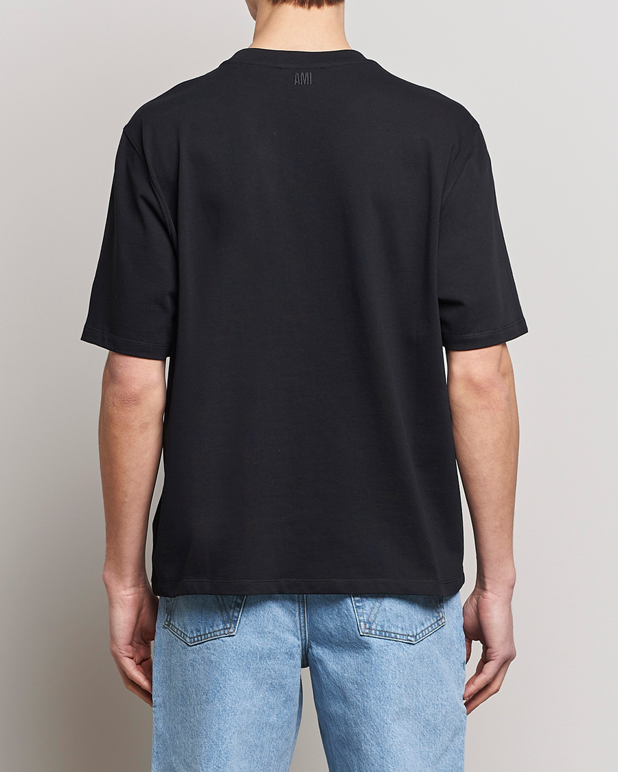 Homme | T-shirts | AMI | Big Heart Short Sleeve T-Shirt Black