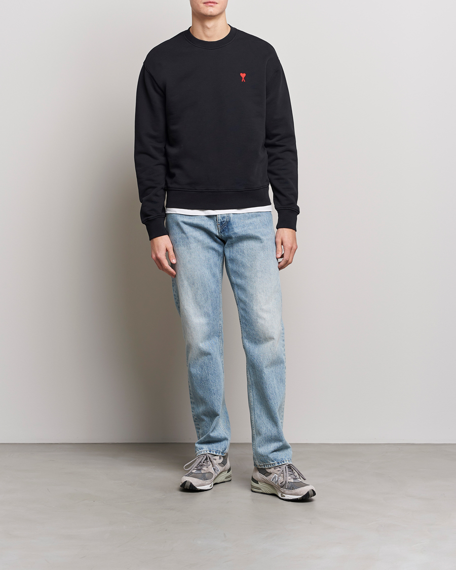 Homme | Pulls Et Tricots | AMI | Heart Logo Sweatshirt Black