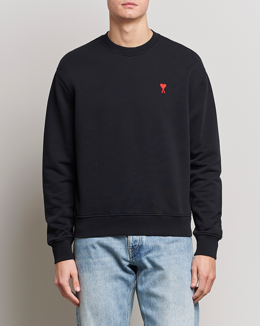 Homme | Pulls Et Tricots | AMI | Heart Logo Sweatshirt Black