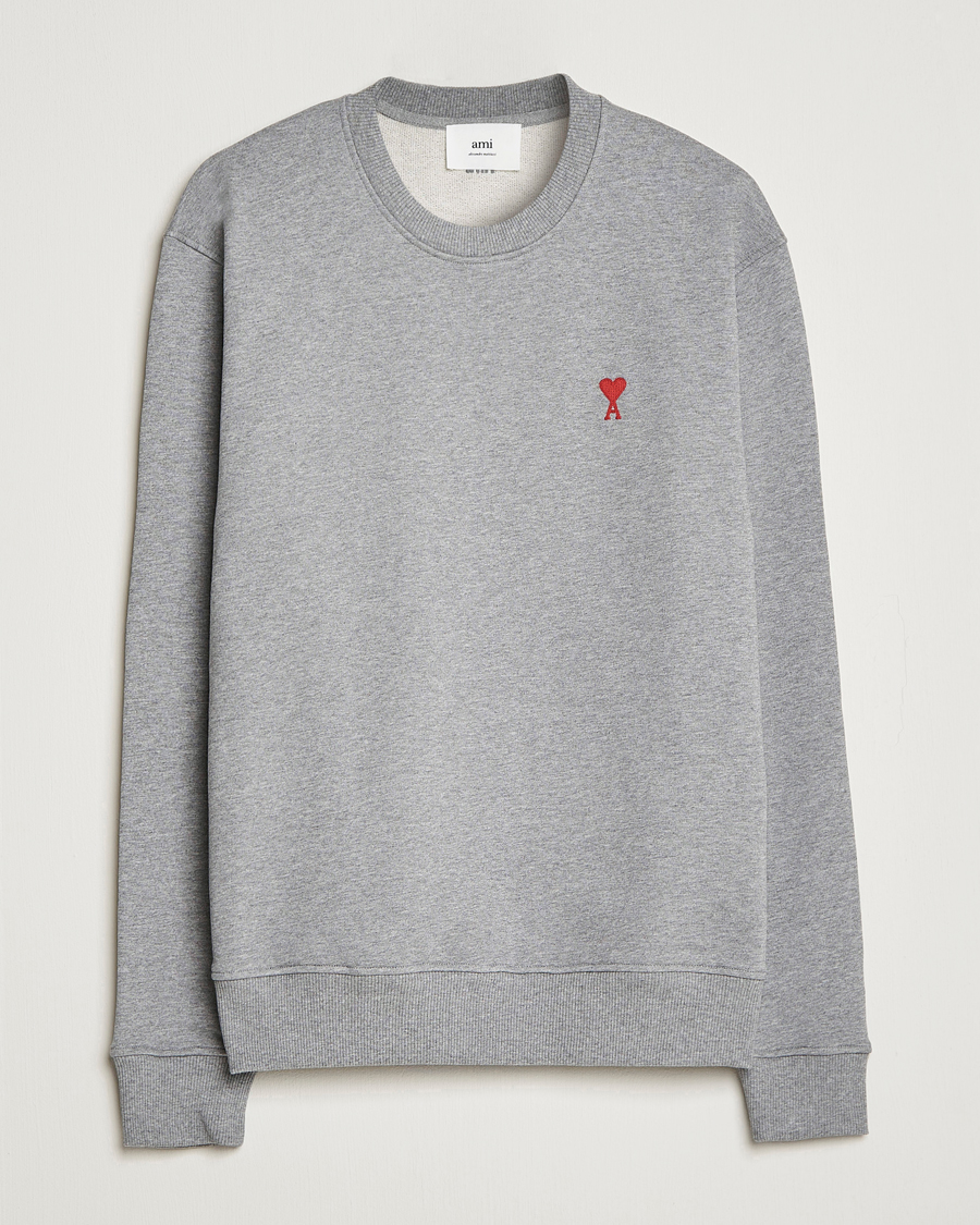 Homme | Pulls Et Tricots | AMI | Heart Logo Sweatshirt Heather Grey