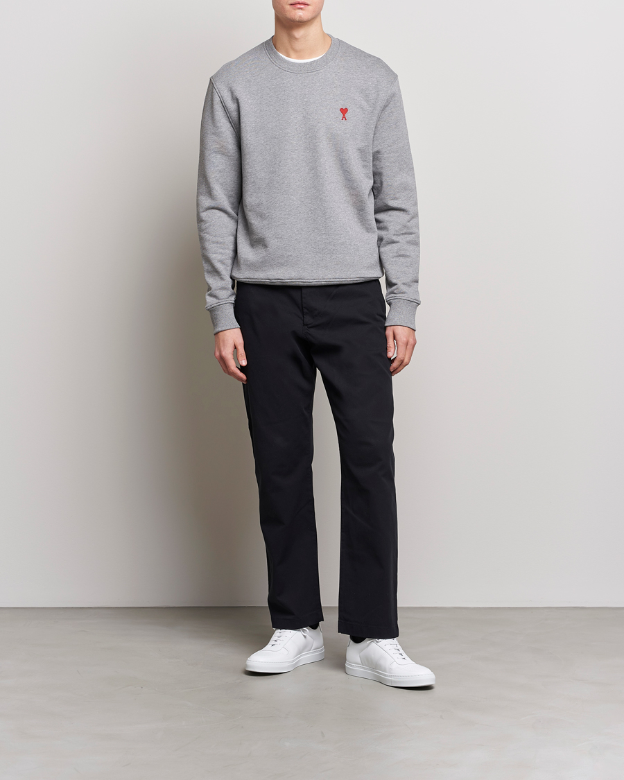 Homme | Pulls Et Tricots | AMI | Heart Logo Sweatshirt Heather Grey