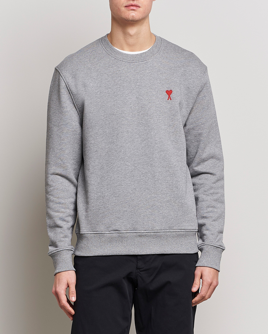 Homme | Pulls Et Tricots | AMI | Heart Logo Sweatshirt Heather Grey