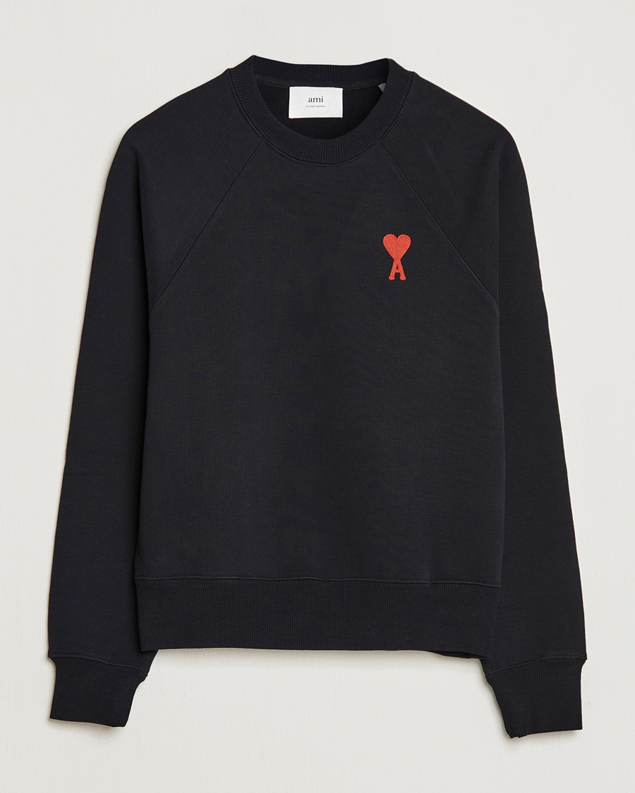 Homme | Pulls Et Tricots | AMI | Big Heart Sweatshirt Black