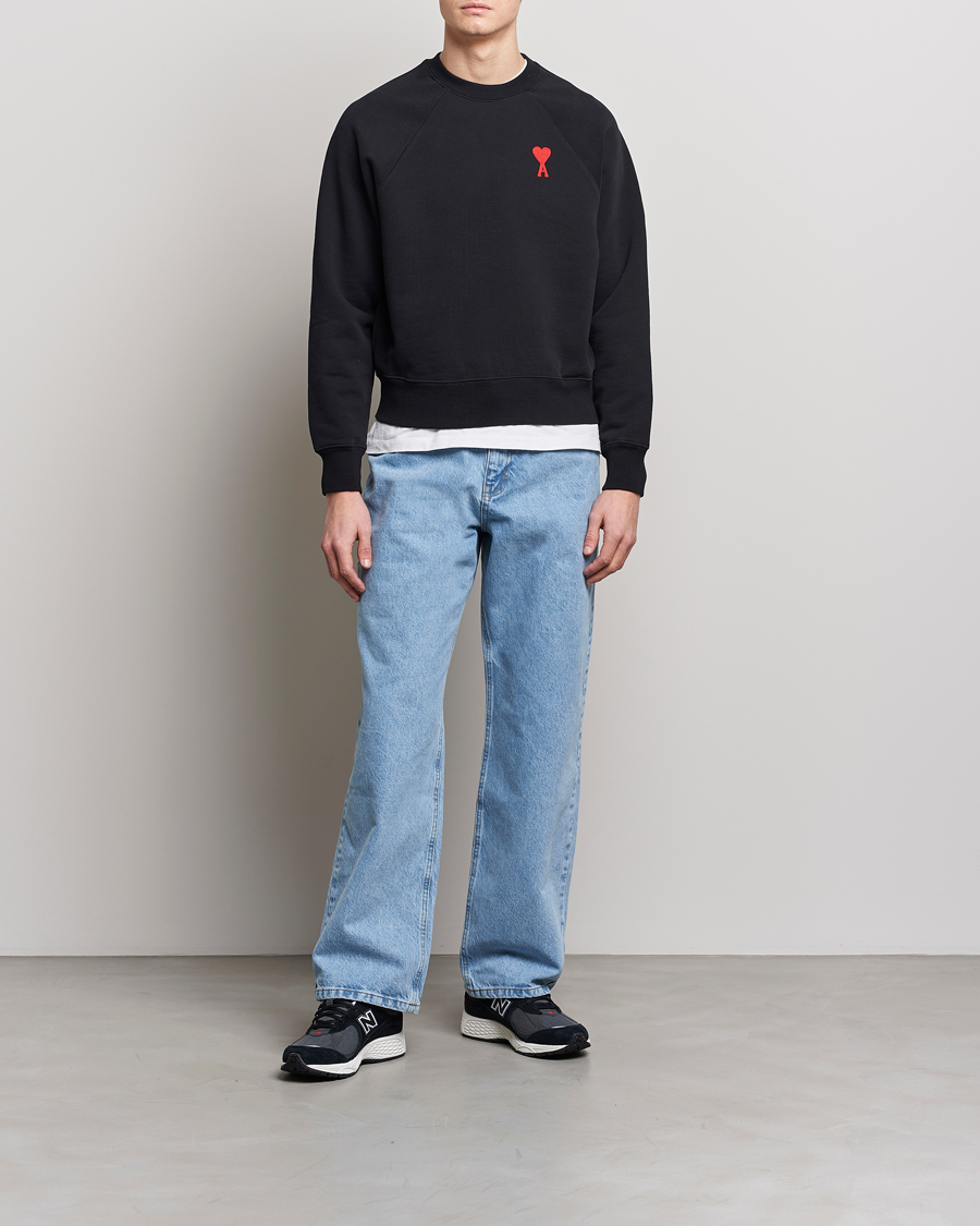 Homme | Pulls Et Tricots | AMI | Big Heart Sweatshirt Black