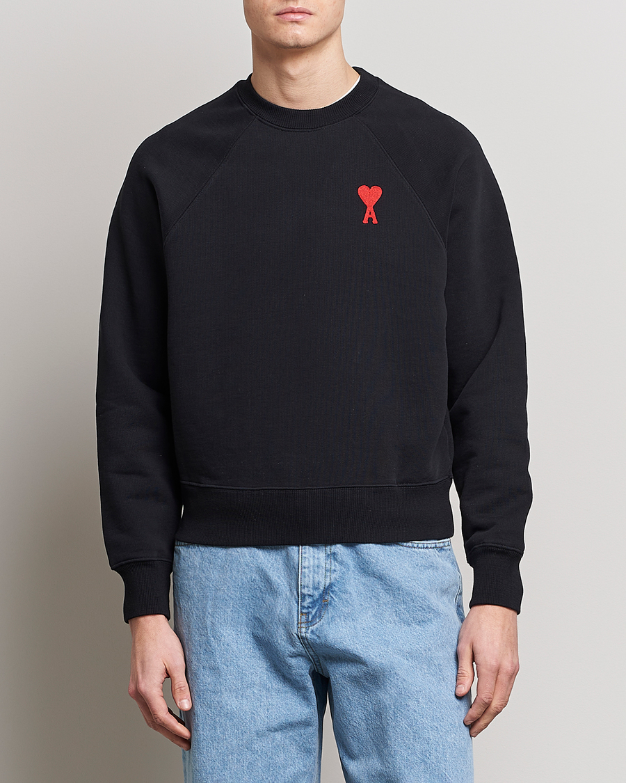 Homme | Pulls Et Tricots | AMI | Big Heart Sweatshirt Black
