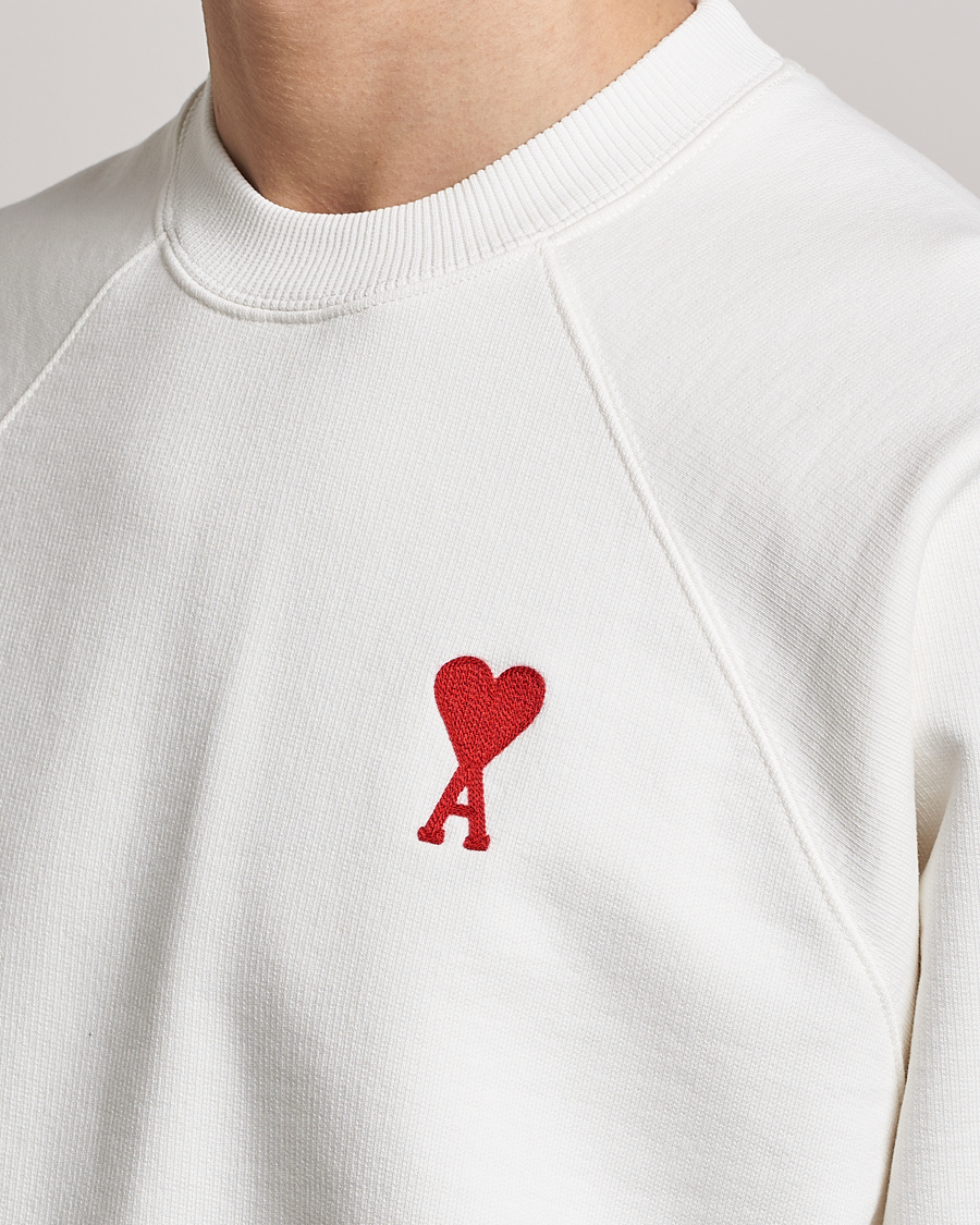 Homme | Pulls Et Tricots | AMI | Big Heart Sweatshirt Natural White