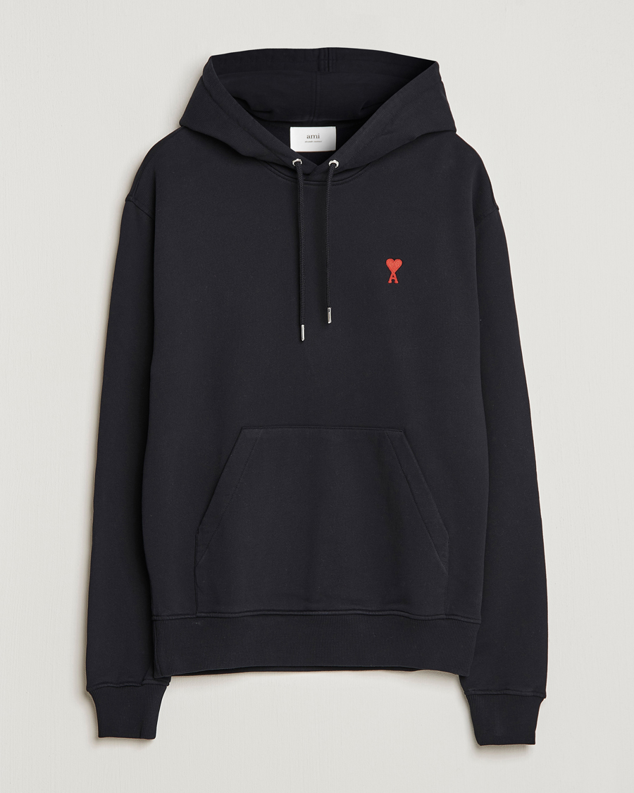 Homme | Pulls Et Tricots | AMI | Heart Logo Hoodie Black