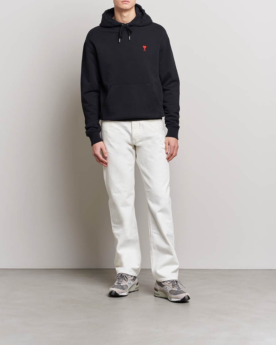 Homme | Pulls Et Tricots | AMI | Heart Logo Hoodie Black