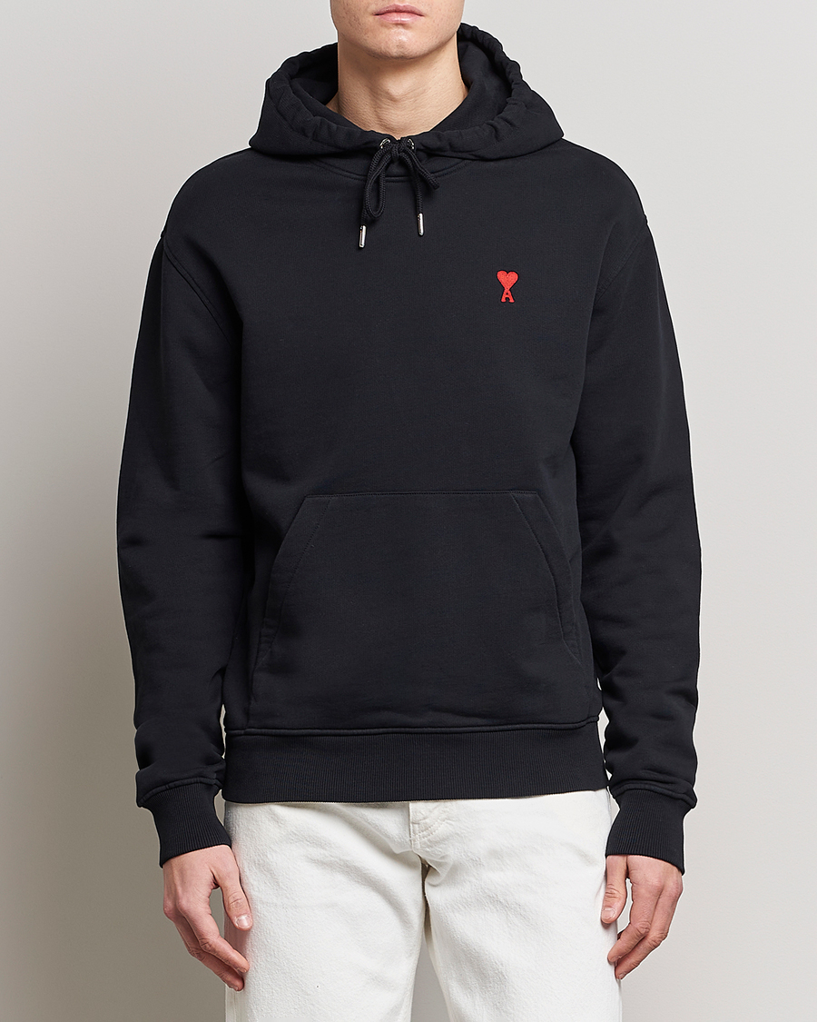 Homme | Pulls Et Tricots | AMI | Heart Logo Hoodie Black