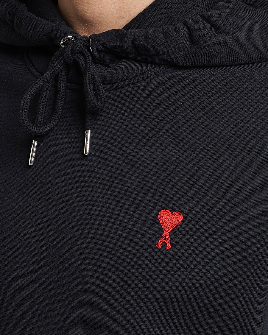 Homme | Pulls Et Tricots | AMI | Heart Logo Hoodie Black