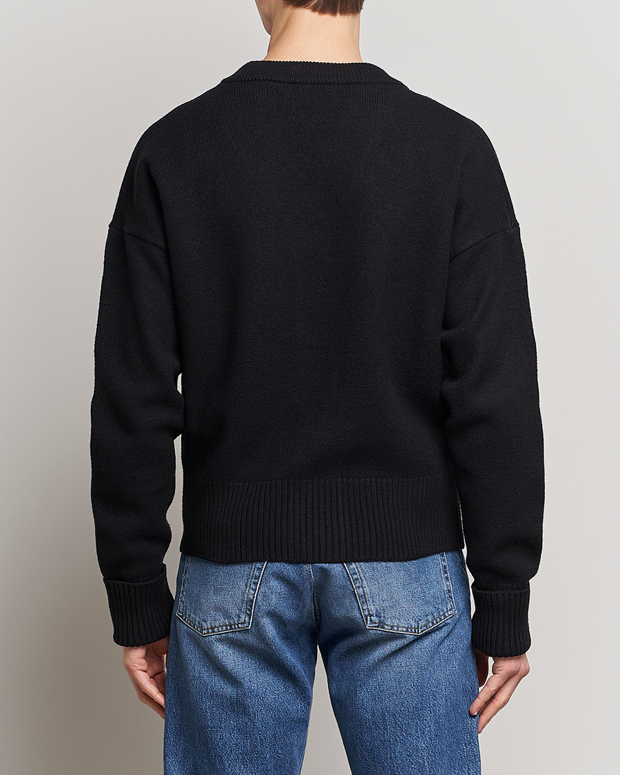 Homme | Pulls Et Tricots | AMI | Big Heart Wool Cardigan Black