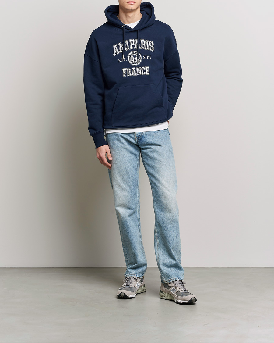 Homme | Pulls Et Tricots | AMI | Paris College Hoodie Navy