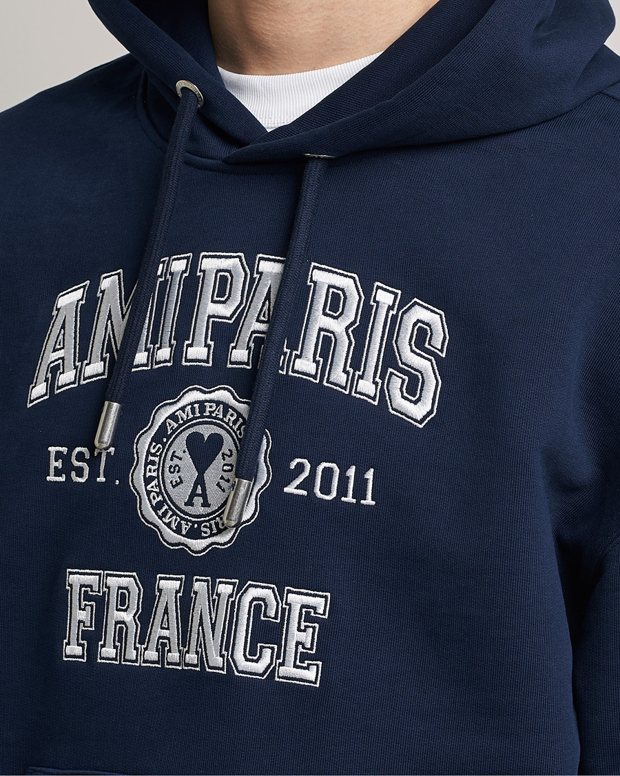 Homme | Pulls Et Tricots | AMI | Paris College Hoodie Navy