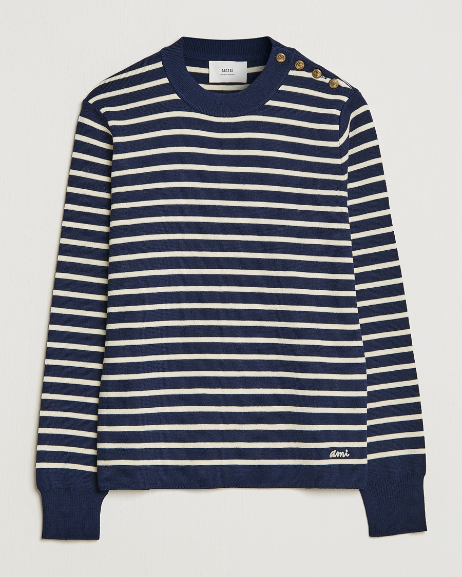 Homme | Pulls Et Tricots | AMI | Sailor Sweater Navy/White