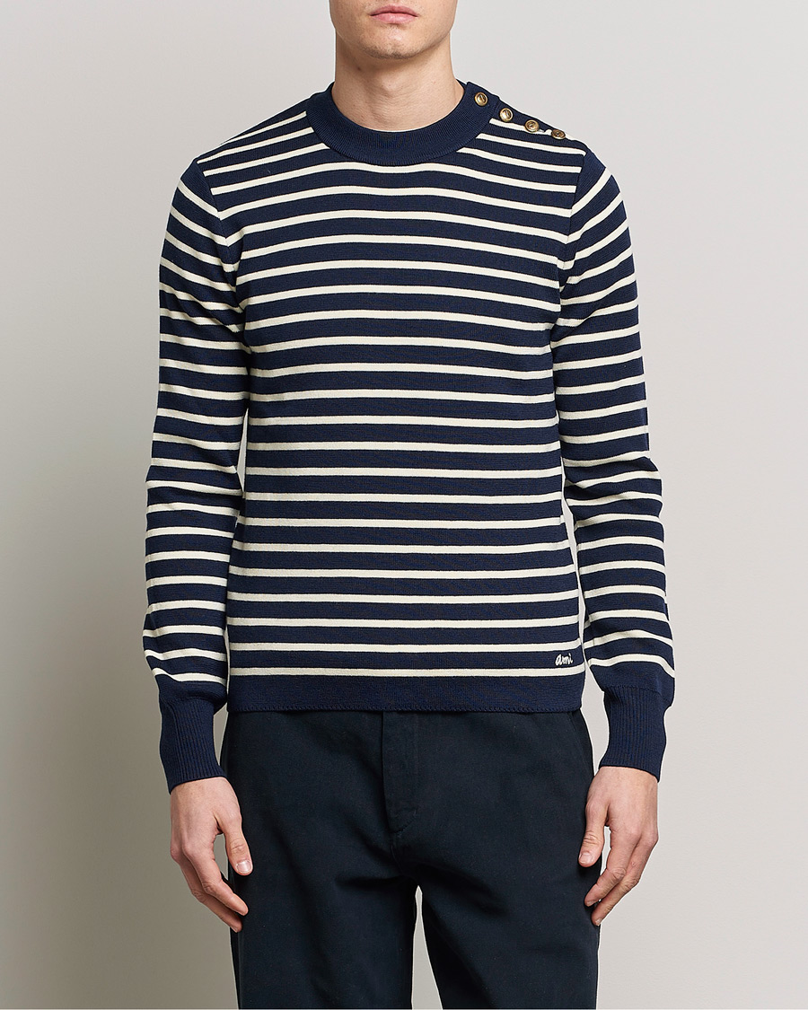 Homme | Pulls Et Tricots | AMI | Sailor Sweater Navy/White