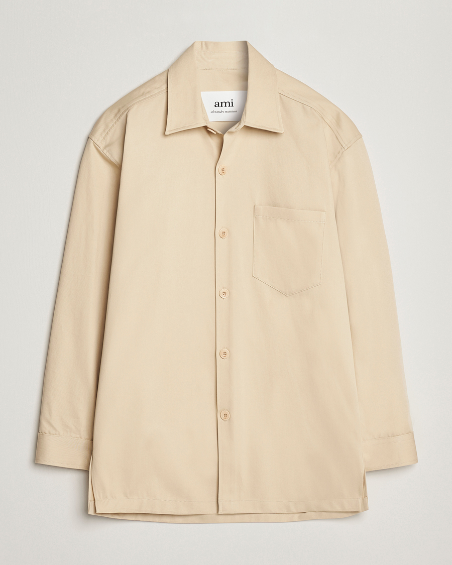 Homme | Chemises | AMI | Back Print Overshirt Vanilla