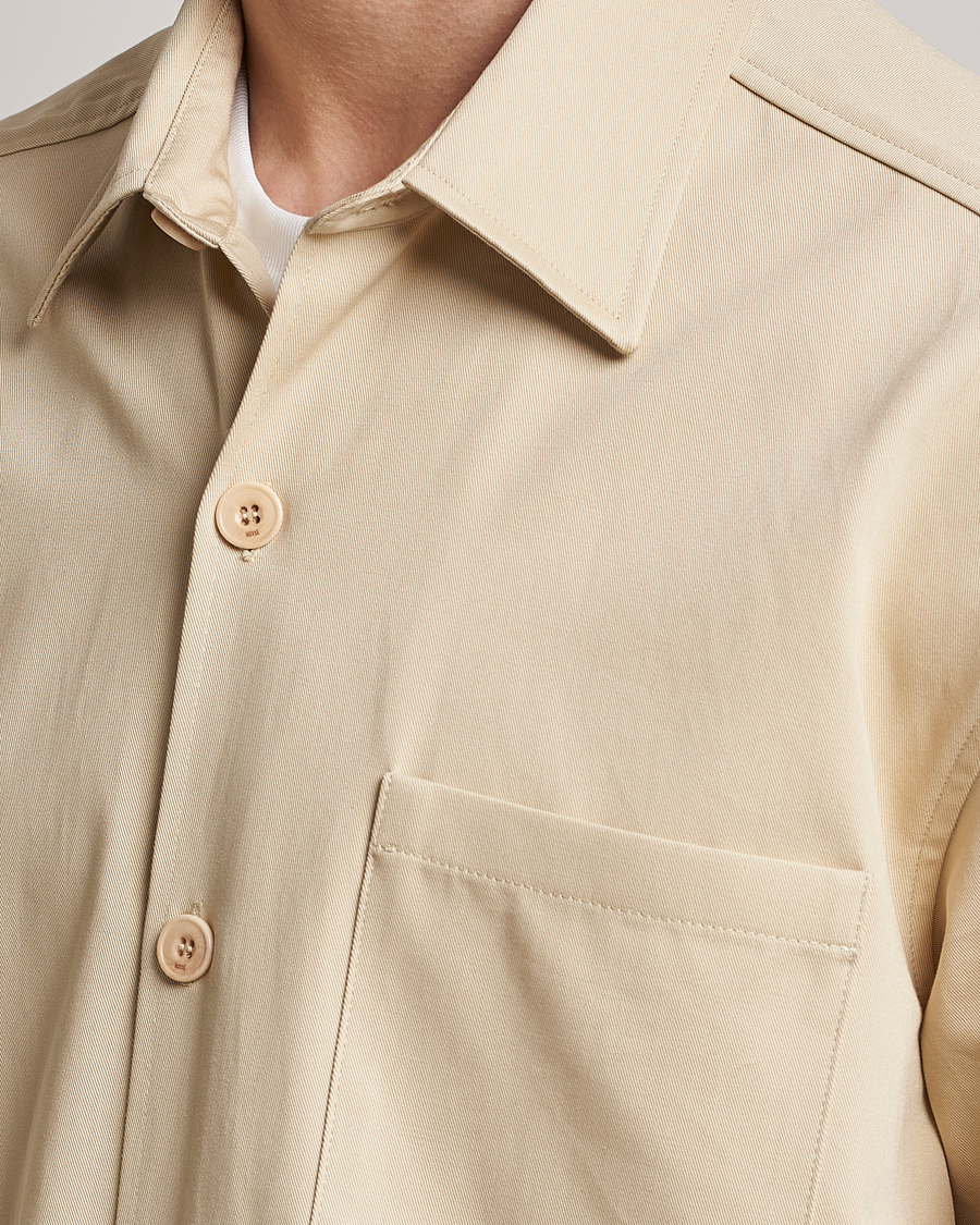 Homme | Chemises | AMI | Back Print Overshirt Vanilla