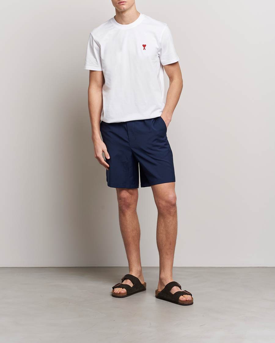 Homme | Shorts | AMI | Elasticated Waist Shorts Navy