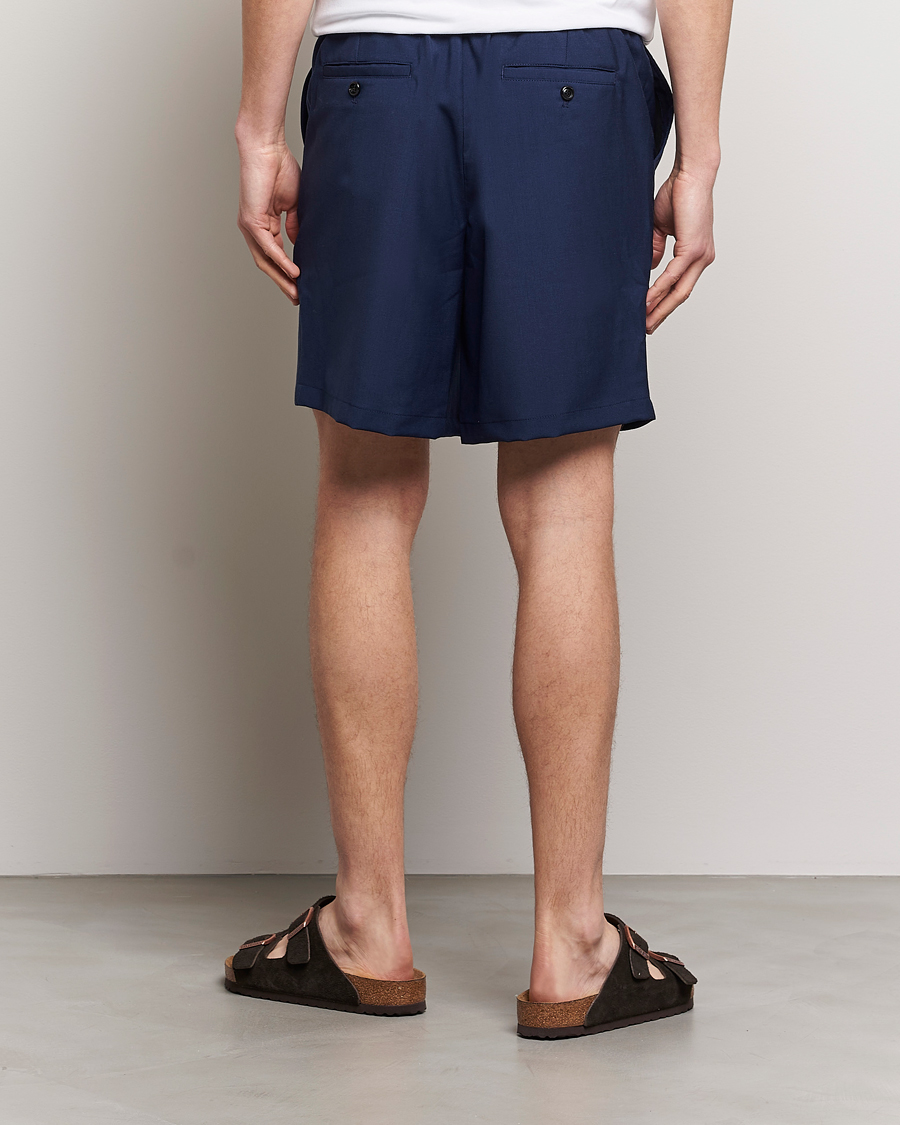 Homme | Shorts | AMI | Elasticated Waist Shorts Navy