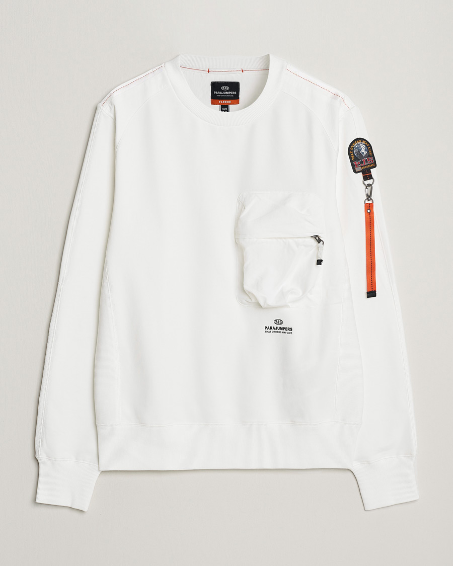 Homme | Pulls Et Tricots | Parajumpers | Sabre Soft Crew Neck Sweatshirt Off White