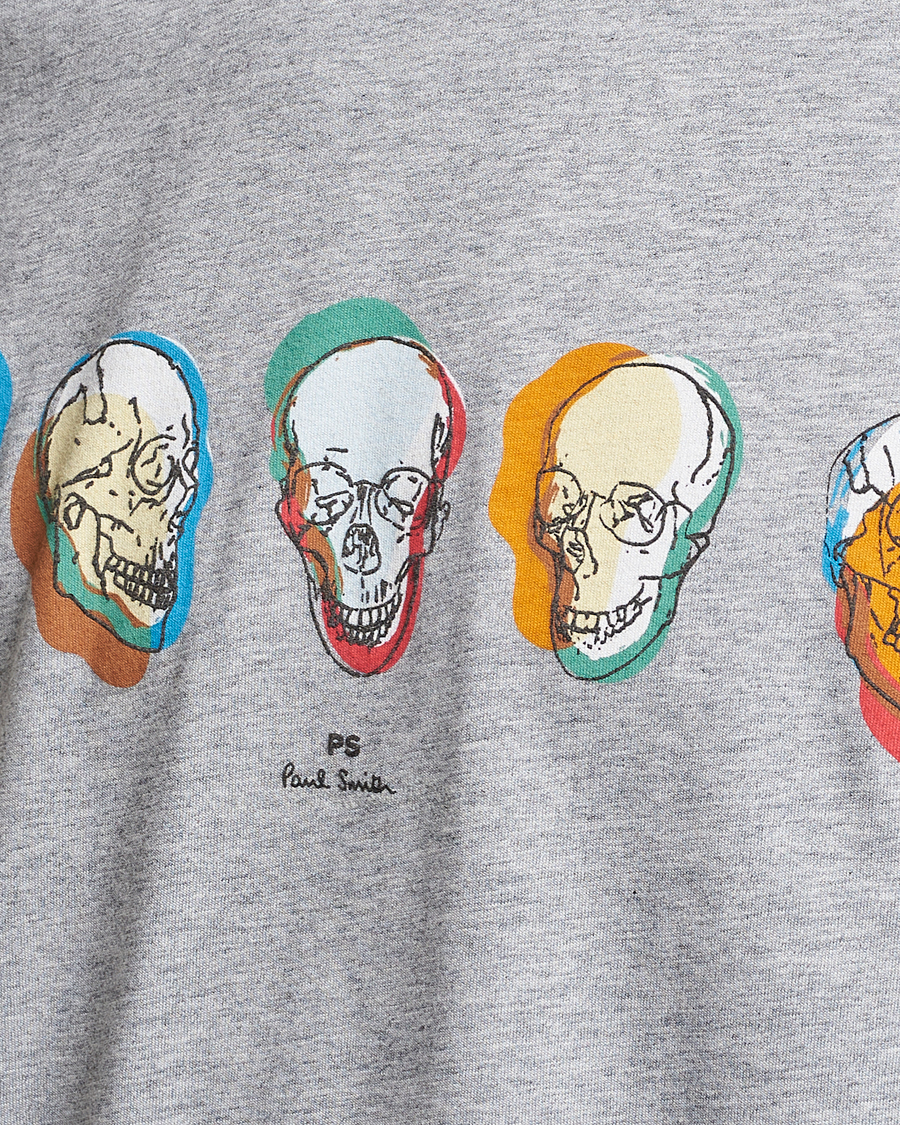 Homme | T-shirts | PS Paul Smith | Organic Cotton Skull T-Shirt Grey