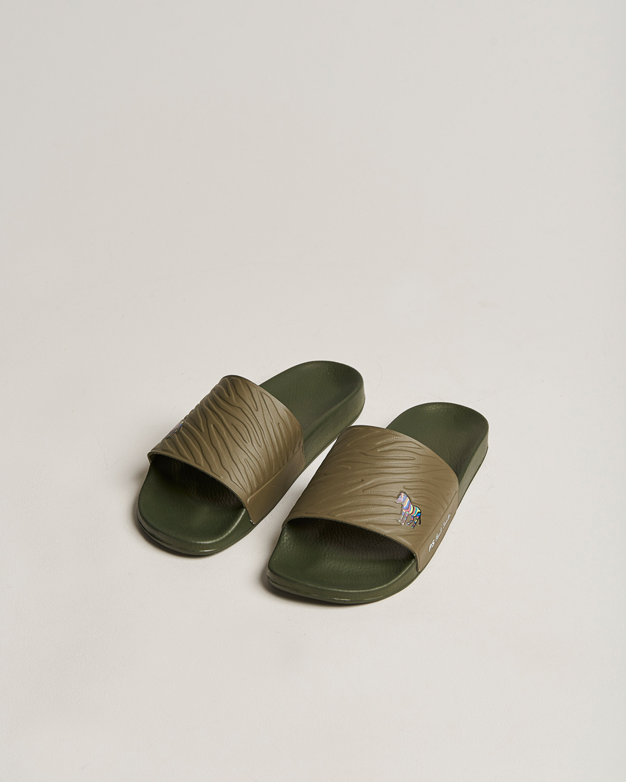 Homme | PS Paul Smith Nyro Zebra Sandal Green | PS Paul Smith | Nyro Zebra Sandal Green