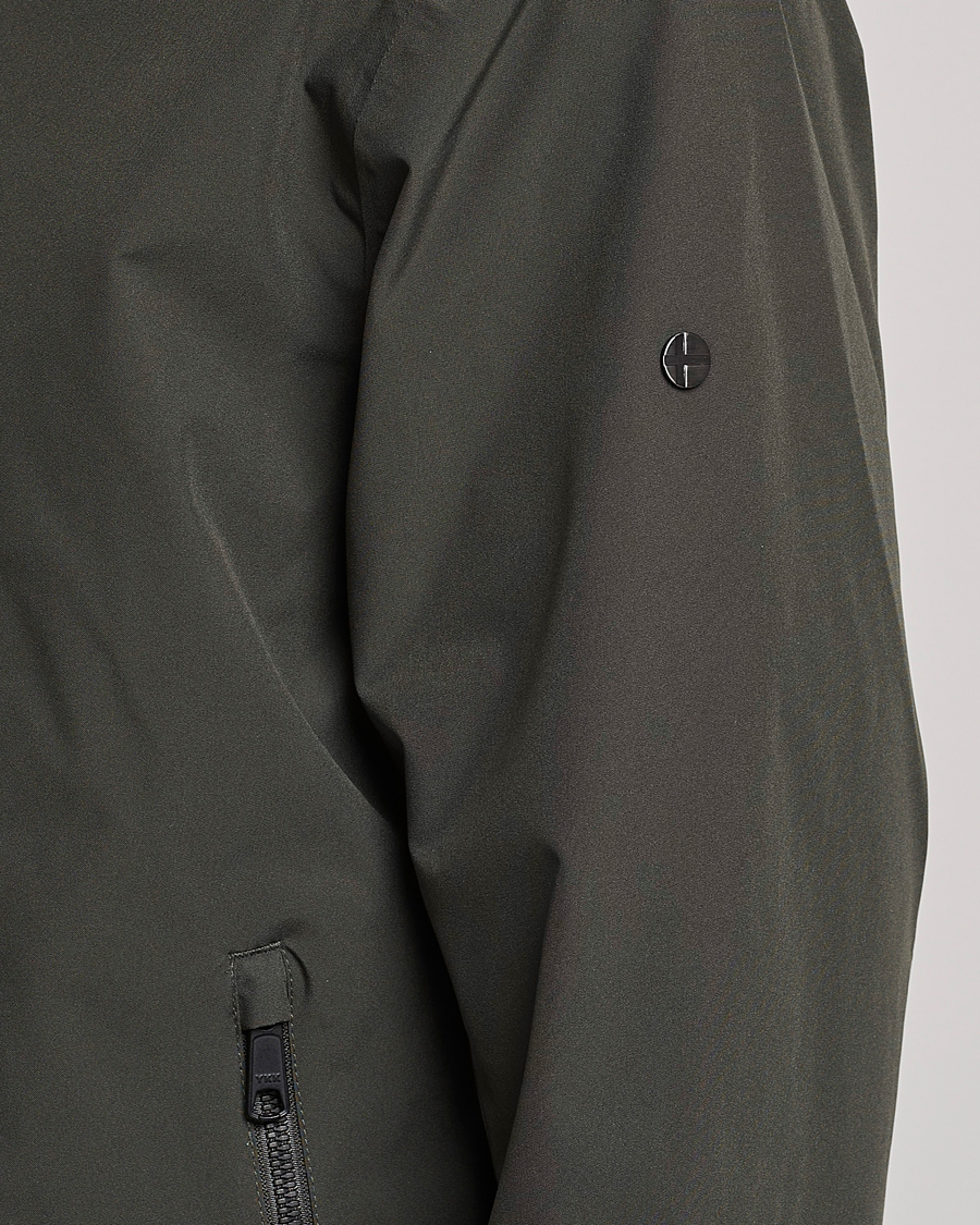 Homme | Manteaux Et Vestes | Scandinavian Edition | Plain Waterproof Jacket Dark Olive