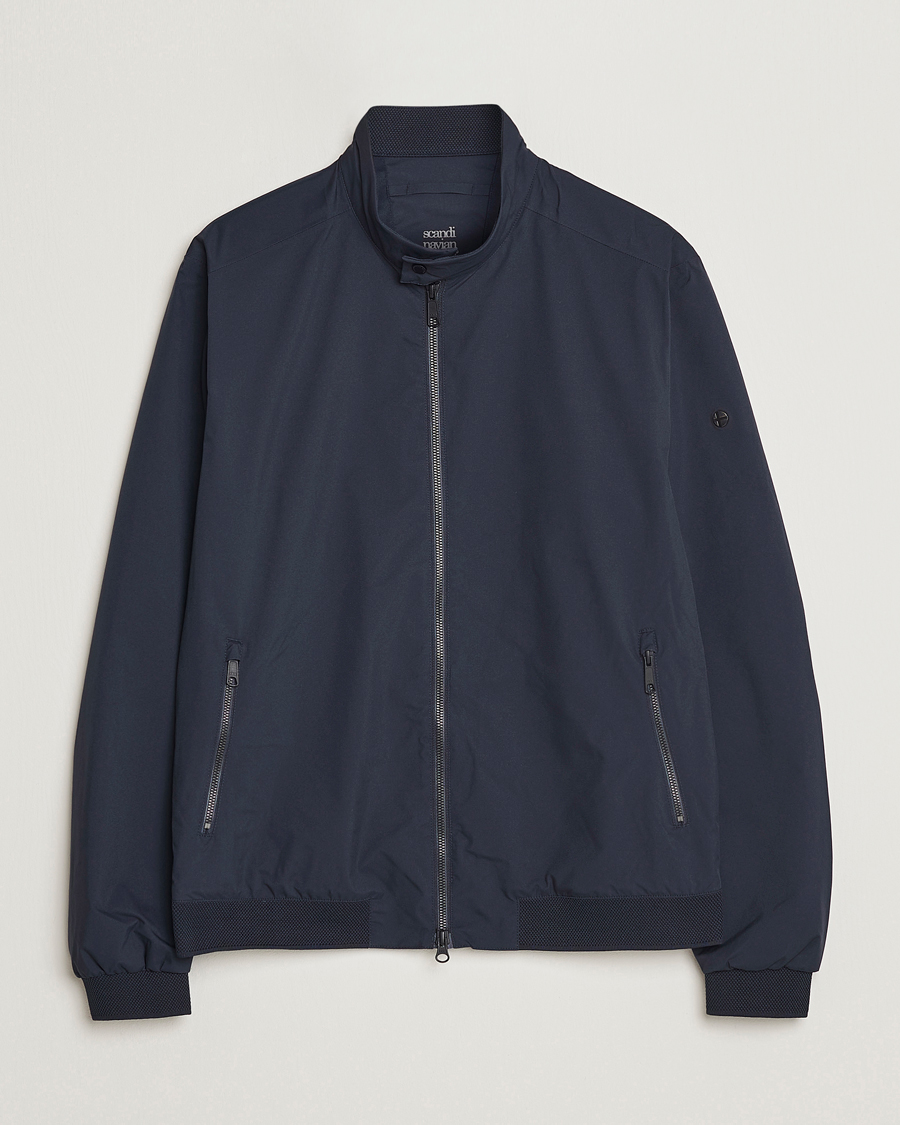 Homme | Manteaux Et Vestes | Scandinavian Edition | Plain Waterproof Jacket Midnight Blue