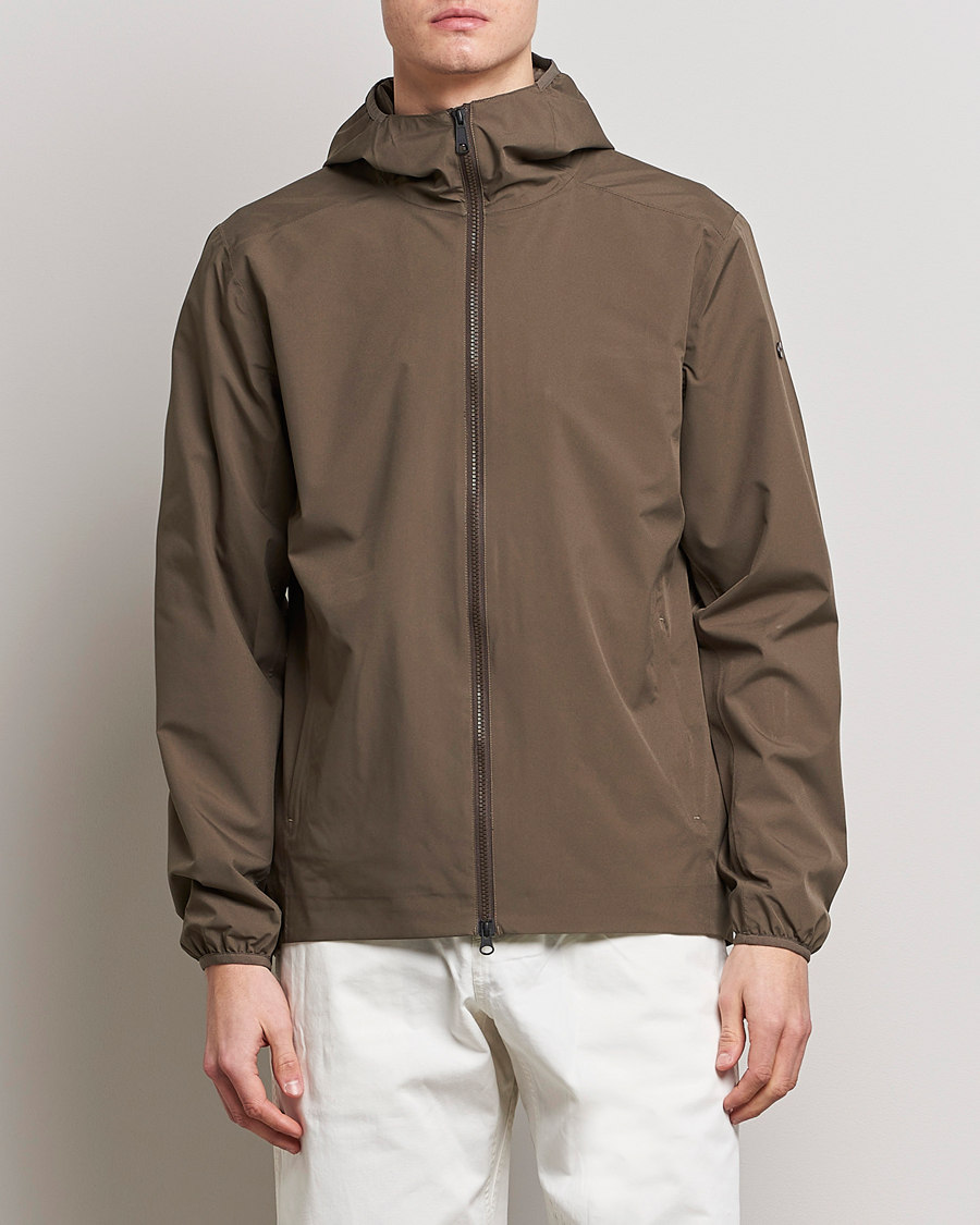 Homme | Manteaux Et Vestes | Scandinavian Edition | Hood Waterproof Jacket Major Brown