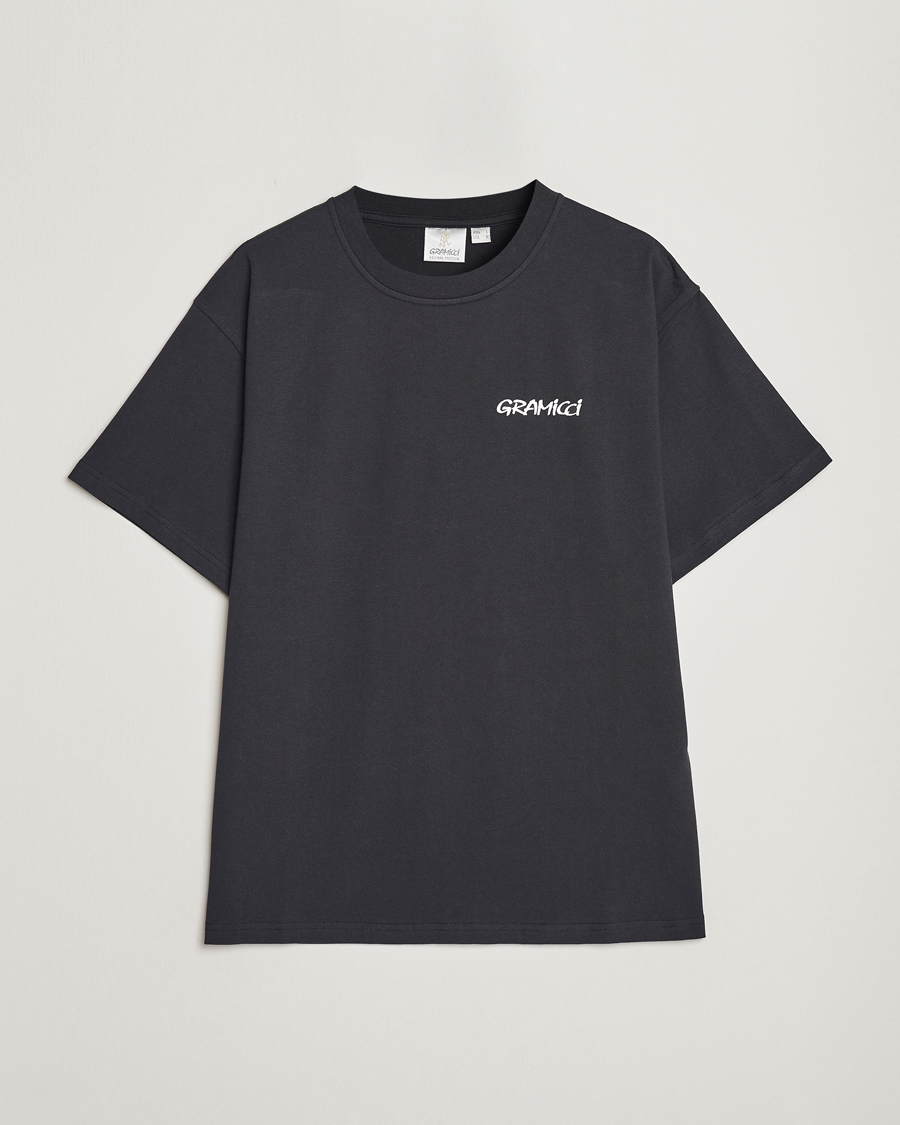 Homme | T-shirts | Gramicci | Organic Cotton Flower T-Shirt Vintage Black