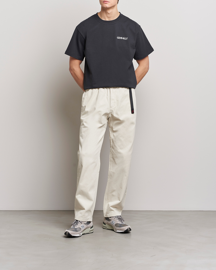 Homme | T-shirts | Gramicci | Organic Cotton Flower T-Shirt Vintage Black