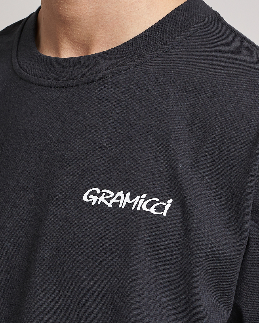 Homme | T-shirts | Gramicci | Organic Cotton Flower T-Shirt Vintage Black