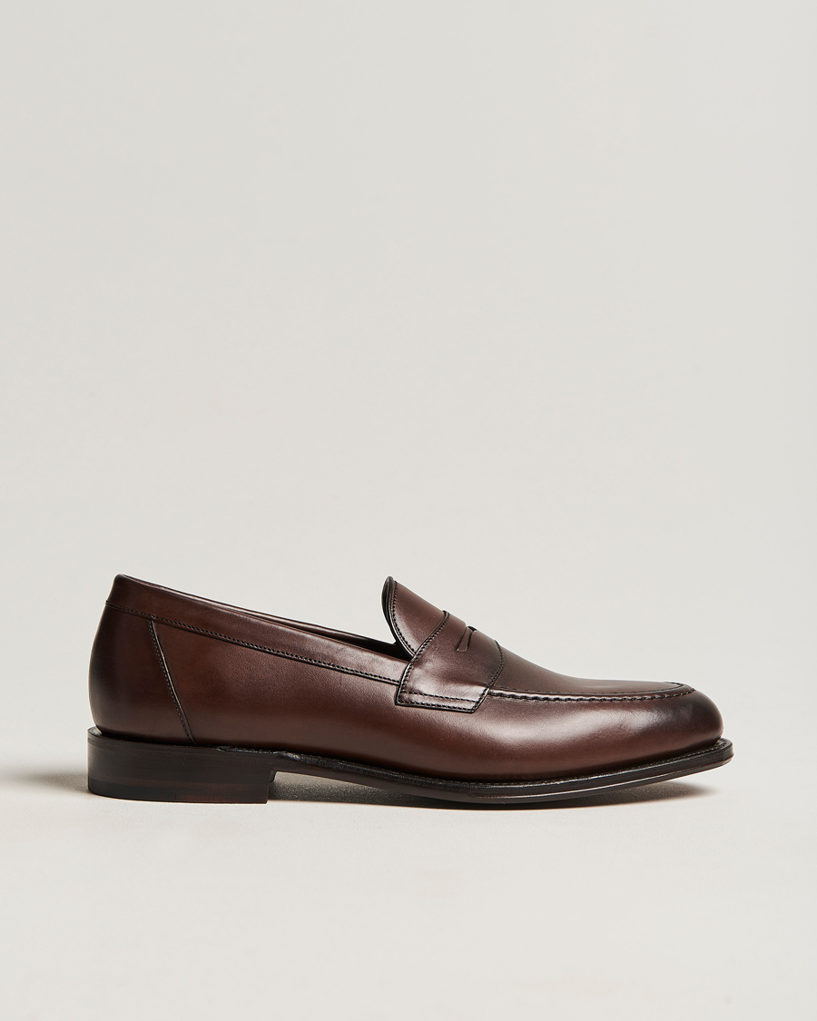 Homme | Loafers | Loake 1880 | Hornbeam Eco Penny Loafer Walnut