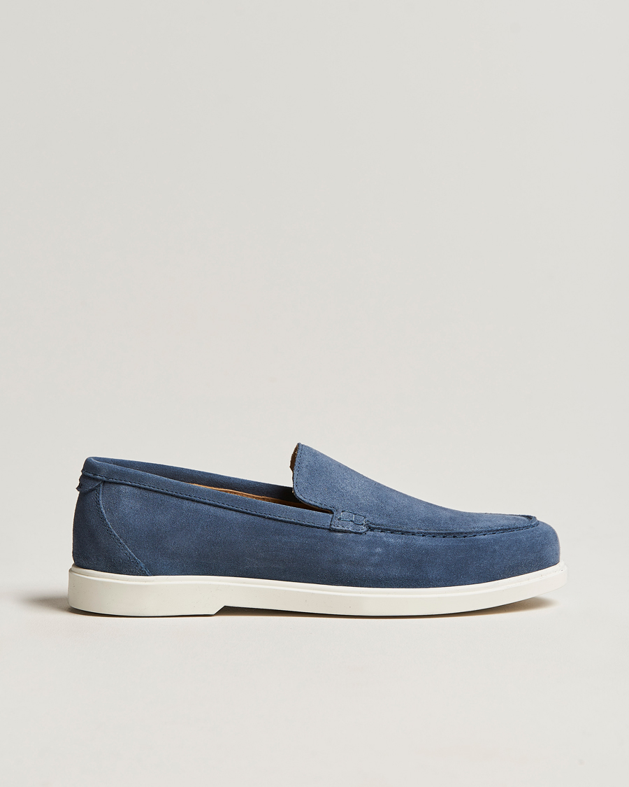 Homme | Loafers | Loake 1880 | Tuscany Suede Loafer Denim