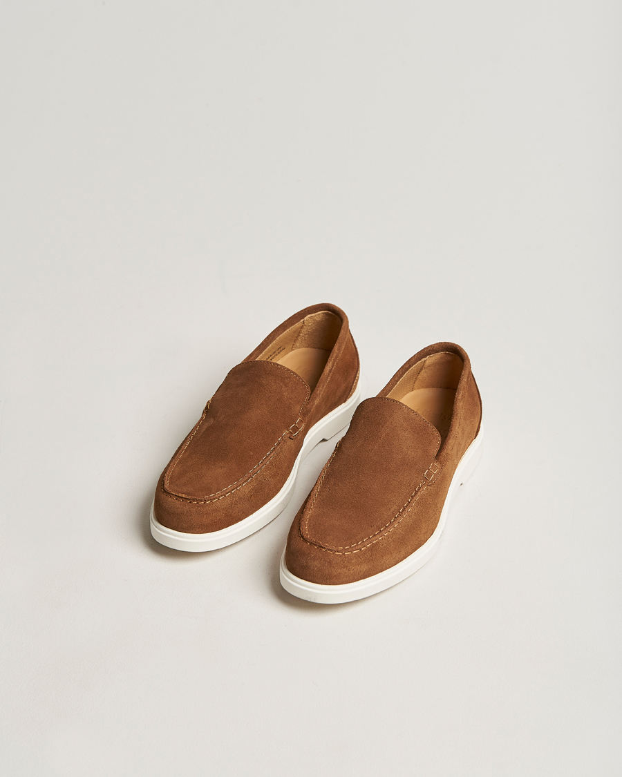 Homme | Loafers | Loake Shoemakers | Tuscany Suede Loafer Chestnut