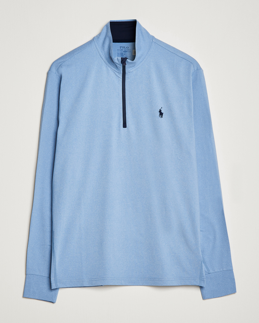 Homme | Pulls Et Tricots | Polo Ralph Lauren Golf | Performance Stratch Half Zip Powder Blue Heather